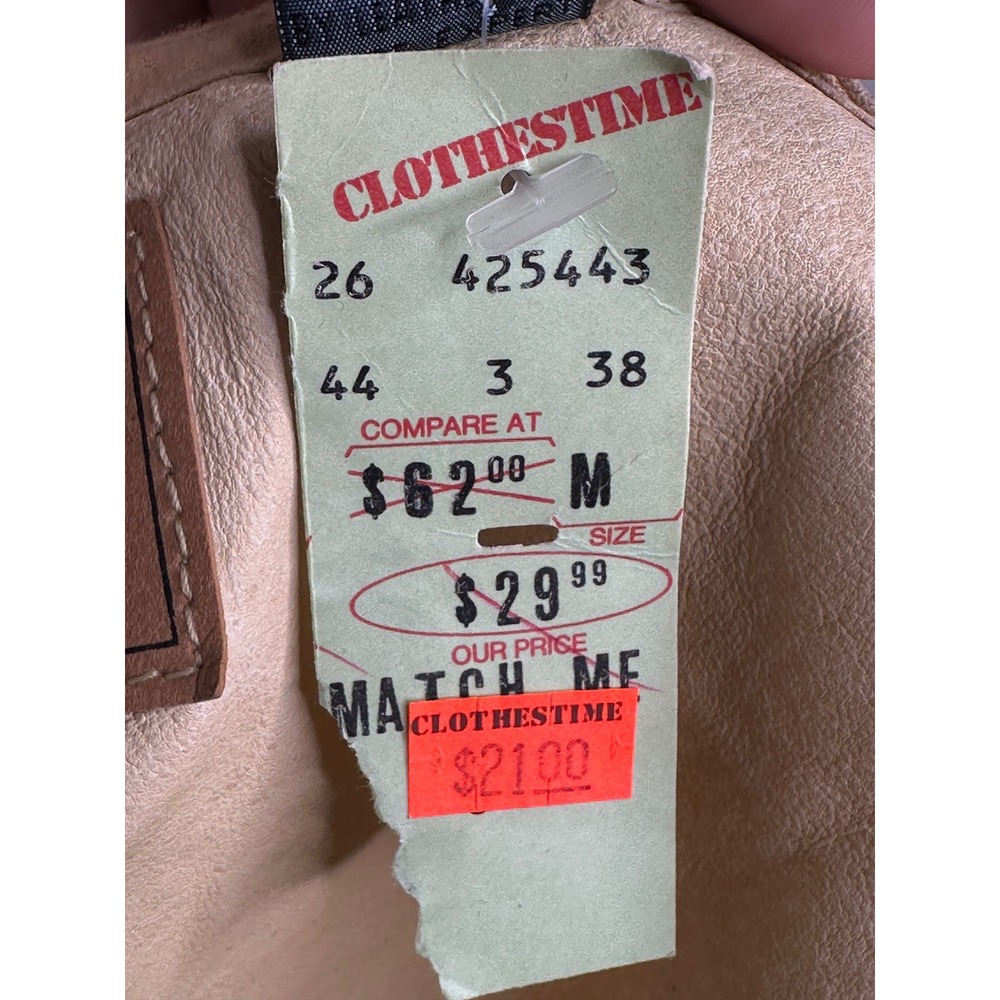 Liz Claiborne Lizwear Vest Medium Tan Suede Leather Vintage 90s Boho Western NEW - Picture 9 of 10